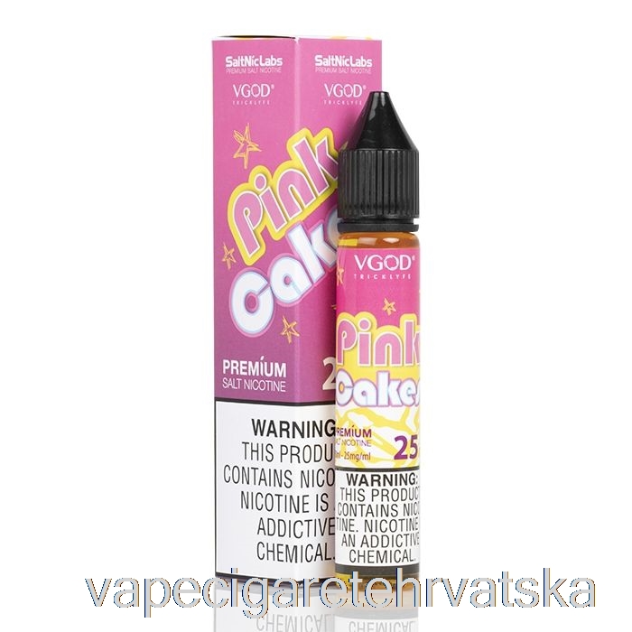 Vape Cigarete Pink Cakes - Vgod Saltnic - 30ml 25mg